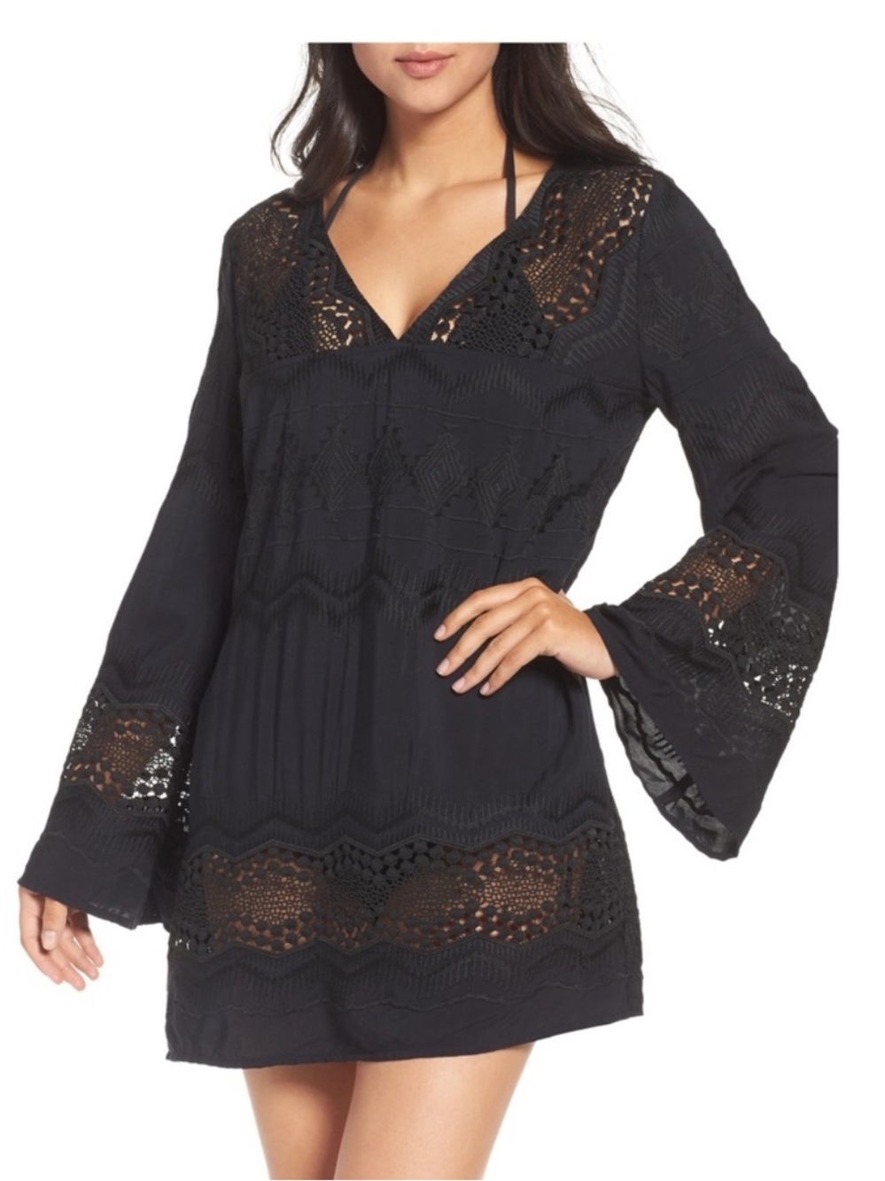 La Blanca V-Neck Tunic Swim Coverup